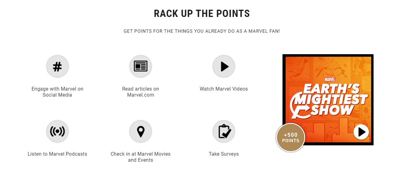 Program de fidelitate Marvel