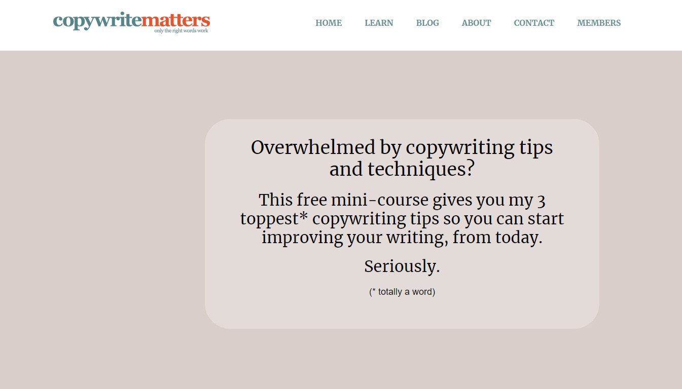 Mini curs de copywriting