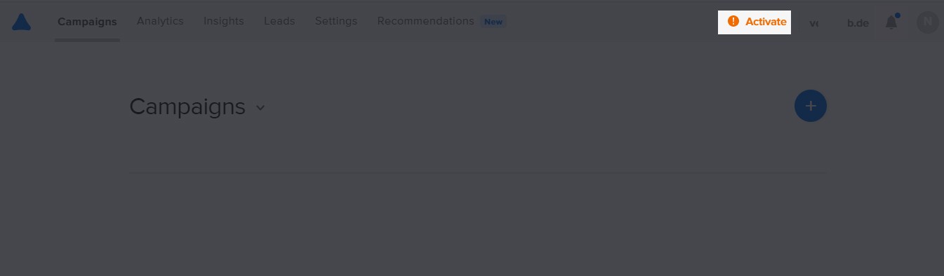 Adoricをアクティブにする