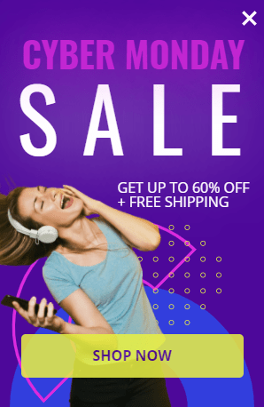 Folienvorlage Cyber ​​Monday