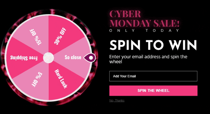 Lucky Wheel Cyber ​​Monday Kampagnenvorlage