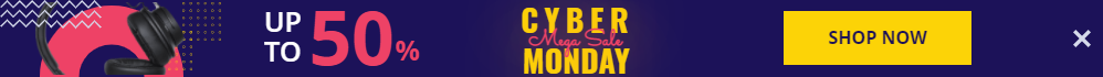 Cyber-Monday-Marketingvorlage für schwimmende Bar