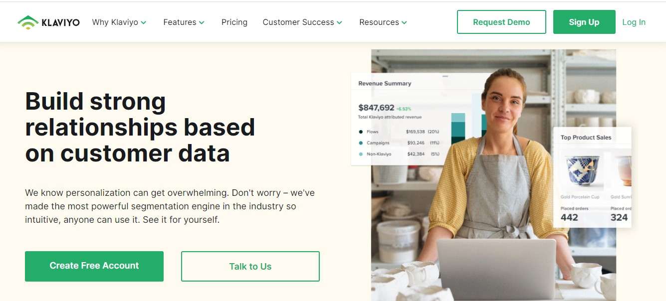 Automazione della posta elettronica Klaviyo