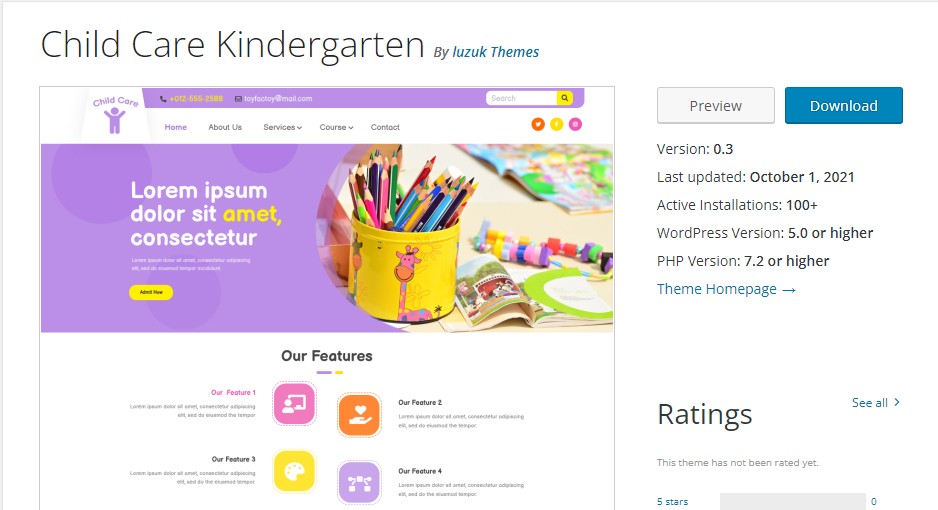 موضوع وورد رياض الأطفال