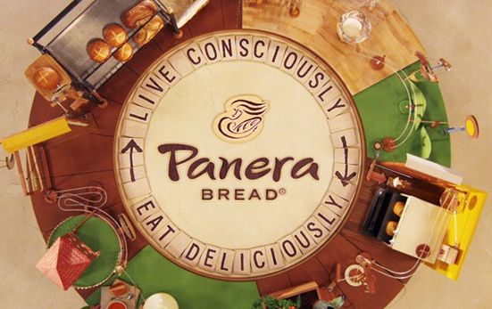 Sloganul alimentar cu pâine Panera