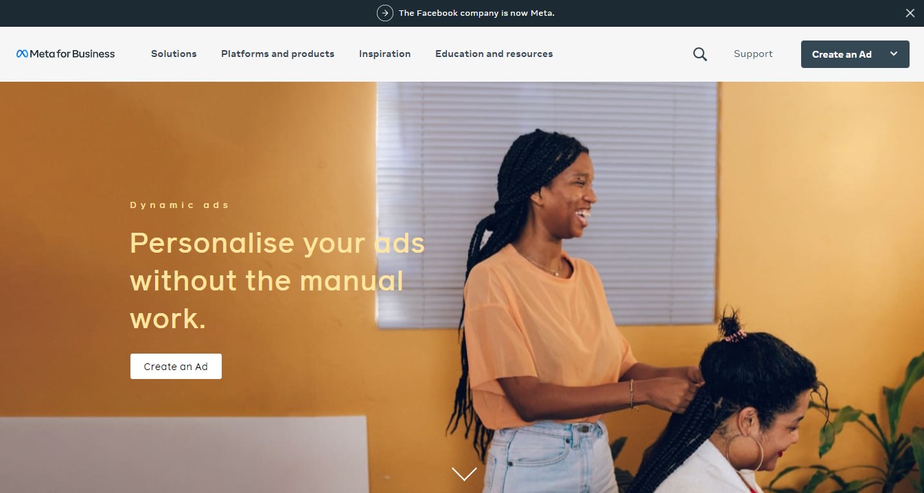 Anuncios dinámicos de Facebook