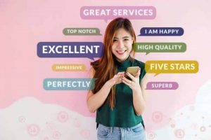 メッセージングバブル女性