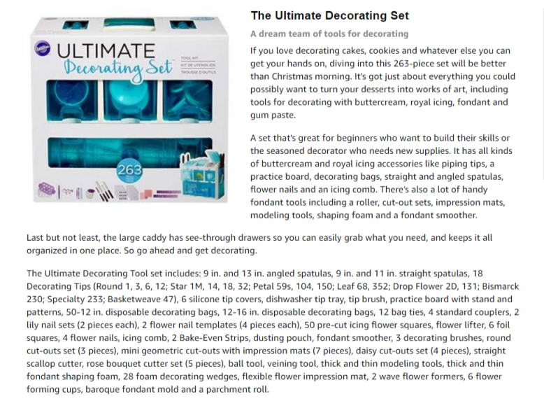 產品描述雜亂無章