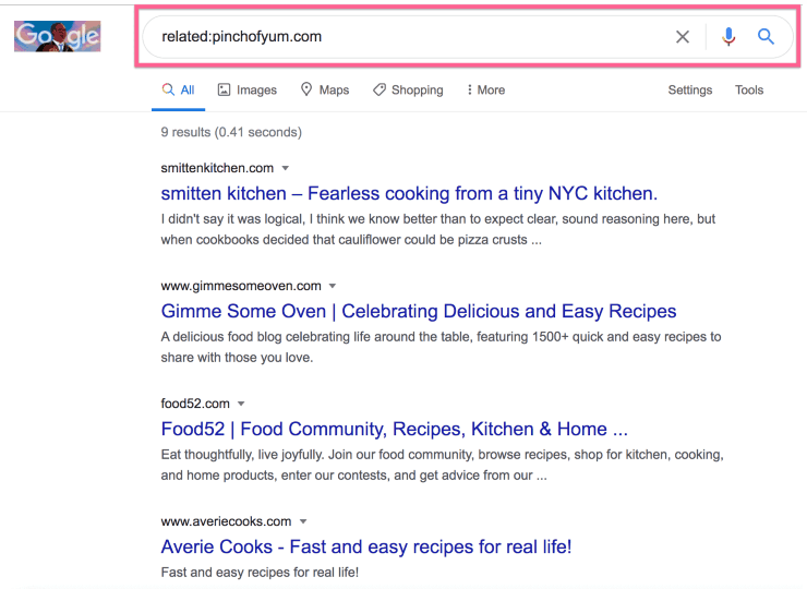 Operatore di ricerca Google avanzato - Risultati di ricerca Google per related:pinchofyum.com