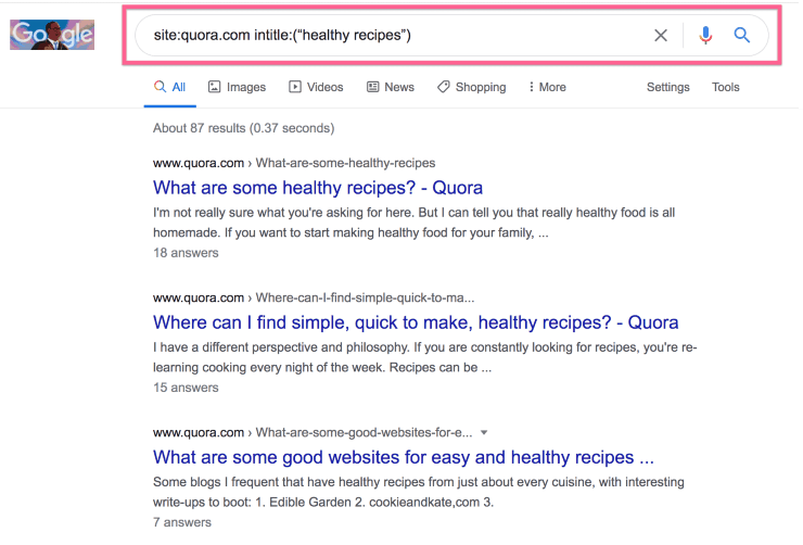 Risultati di ricerca di Google per site:quora.com intitle:("ricette salutari")