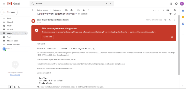 Spam de vânzări la ieșire rece - cum să obțineți clienți SEO