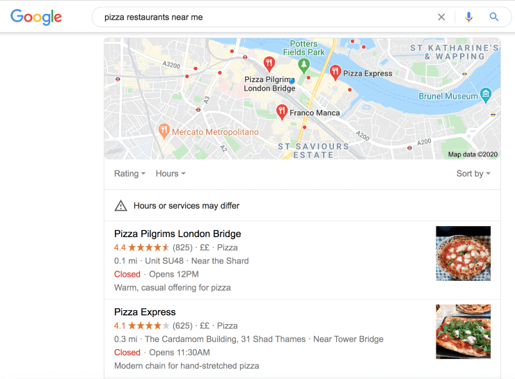我附近的 Google 搜索