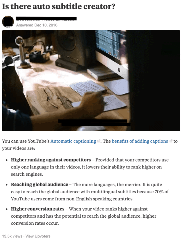 Quora answer for هل هناك منشئ الترجمة التلقائي - استراتيجيات بناء الروابط