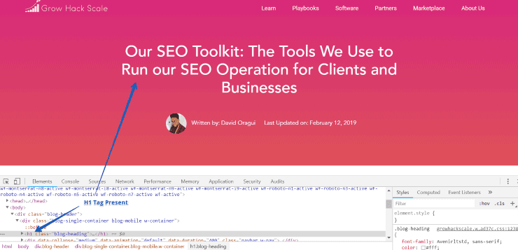 Periksa Judul Halaman Elemen - Daftar Periksa SEO Di Halaman
