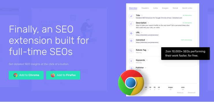 ตัวอย่างข้อมูลหน้า Landing Page โดยละเอียด - เครื่องมือ SEO ฟรีที่ดีที่สุด