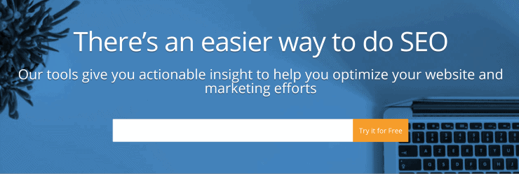 ตัวอย่างข้อมูลหน้า Landing Page ของ WooRank - เครื่องมือ SEO ฟรีที่ดีที่สุด