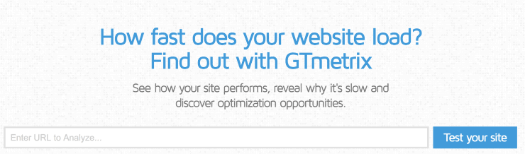 ตัวอย่างข้อมูลหน้า Landing Page ของ GTmetrix - เครื่องมือ SEO ฟรีที่ดีที่สุด