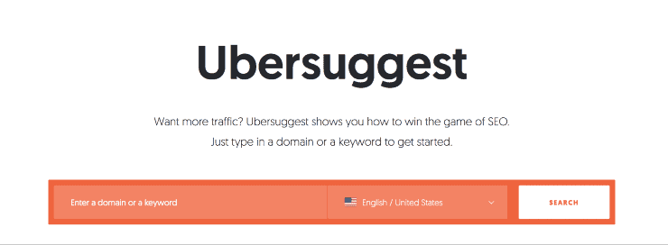 Ubersuggest Landing PageSnippet-最高のSEOキーワードリサーチツール
