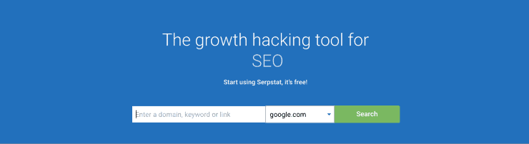 ตัวอย่างข้อมูลหน้า Landing Page ของ Serpstat - เครื่องมือตรวจสอบ SEO ที่ดีที่สุด