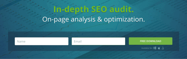 ตัวอย่างข้อมูลหน้า Landing Page ของ SEO PowerSuite - เครื่องมือตรวจสอบ SEO ที่ดีที่สุด