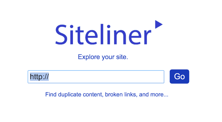 ตัวอย่างข้อมูลหน้า Landing Page ของ Siteliner - เครื่องมือตรวจสอบ SEO ที่ดีที่สุด
