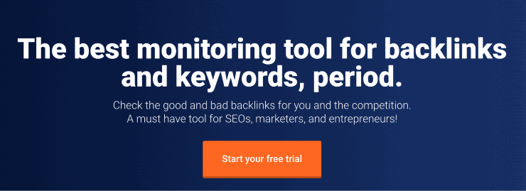 監控反向鏈接登陸頁面片段 - Moz 替代品