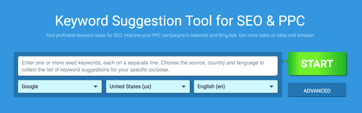Extrait de page de destination Kparser - Alternatives Ubersuggest