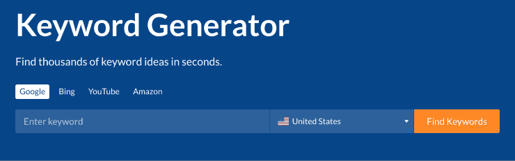 ข้อมูลโค้ดหน้า Landing Page ของเครื่องสร้างคำหลัก Ahrefs