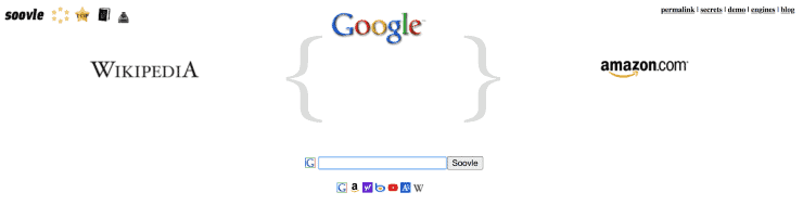 ตัวอย่างข้อมูลหน้า Landing Page Soovle - ทางเลือกเครื่องมือวางแผนคำหลักของ Google