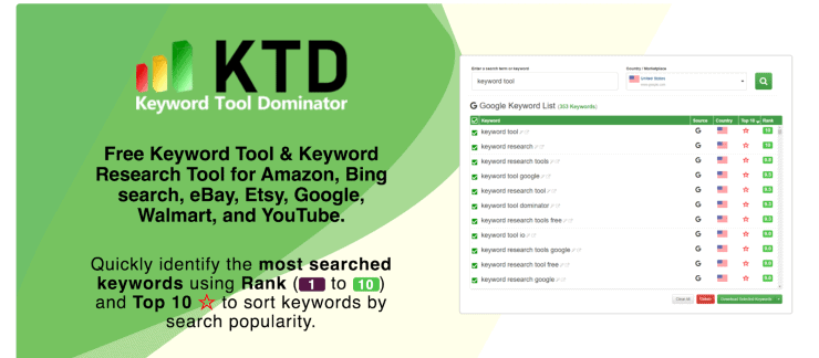 Keyword Tool Dominator - as melhores ferramentas gratuitas de pesquisa de palavras-chave