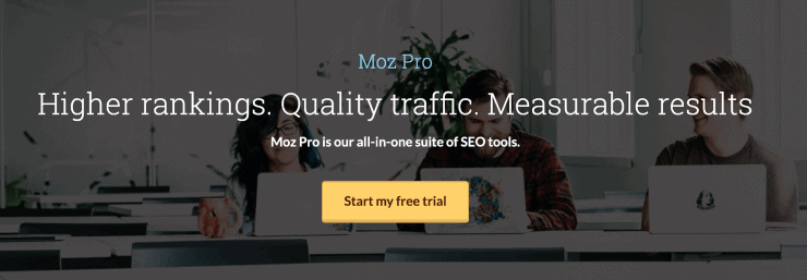 MOZ Hero Image - ทางเลือกของคู่แข่ง SEMrush