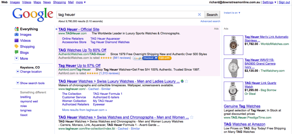 google serps 2004 a 2010 what does serp mean