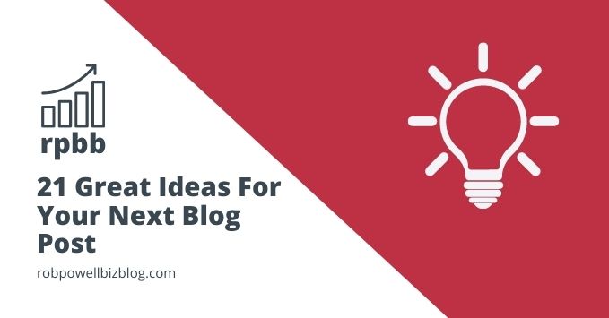 ideas for your next blog post