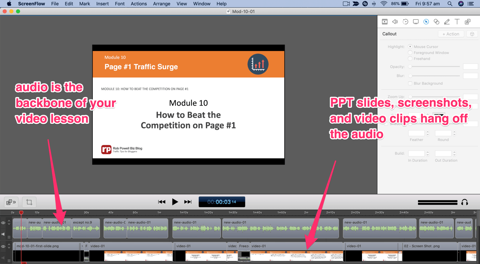 how to create an eCourse
