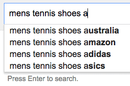 SS-07 Google Auto Suggest - going through the alphabet