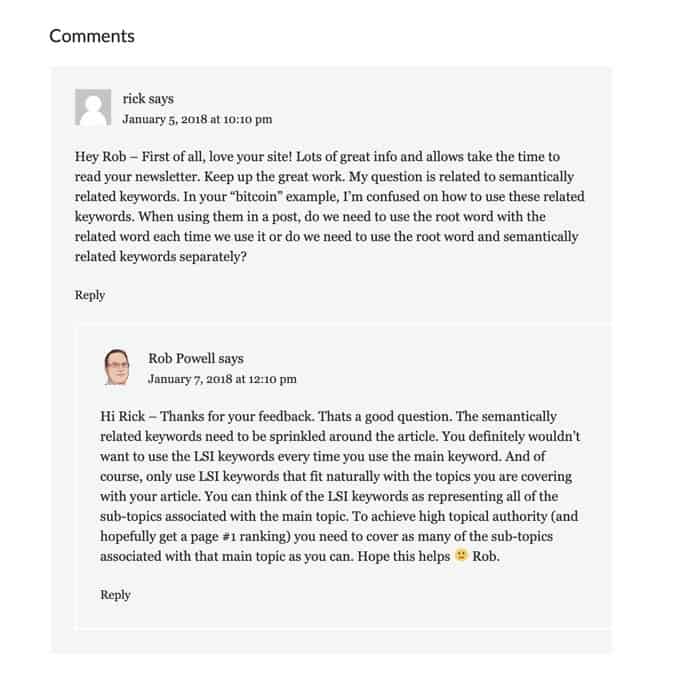 moderate blog comments