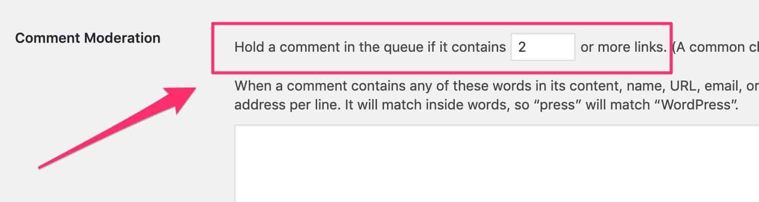 hold comments with links