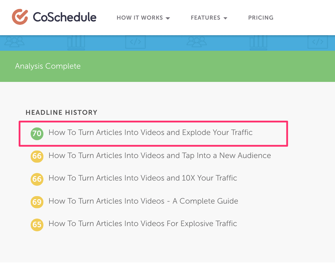 co-schedule's title grader