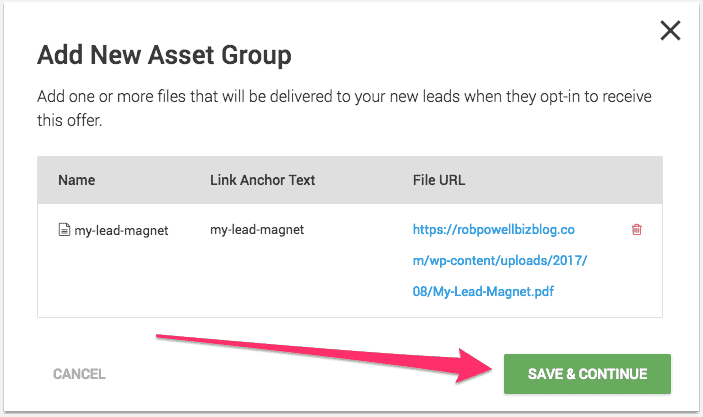 lead magnet delivery