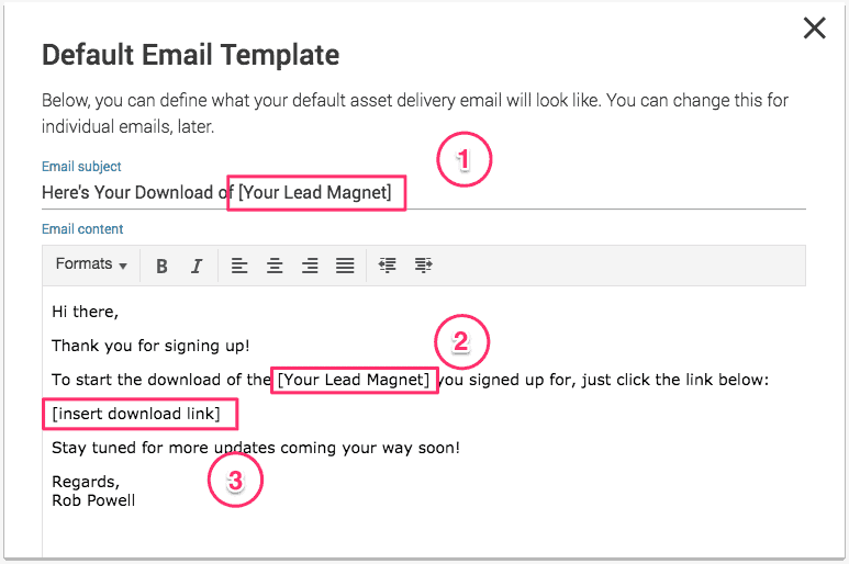 lead magnet delivery