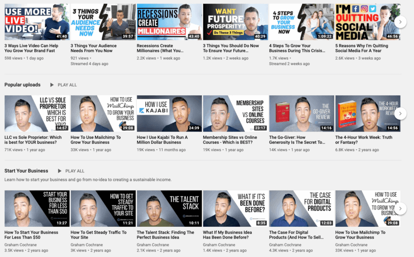 graham cochrane youtube channel