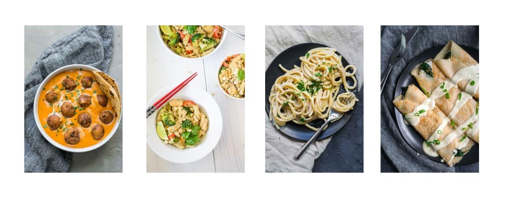 The Curious Chickpea - collage