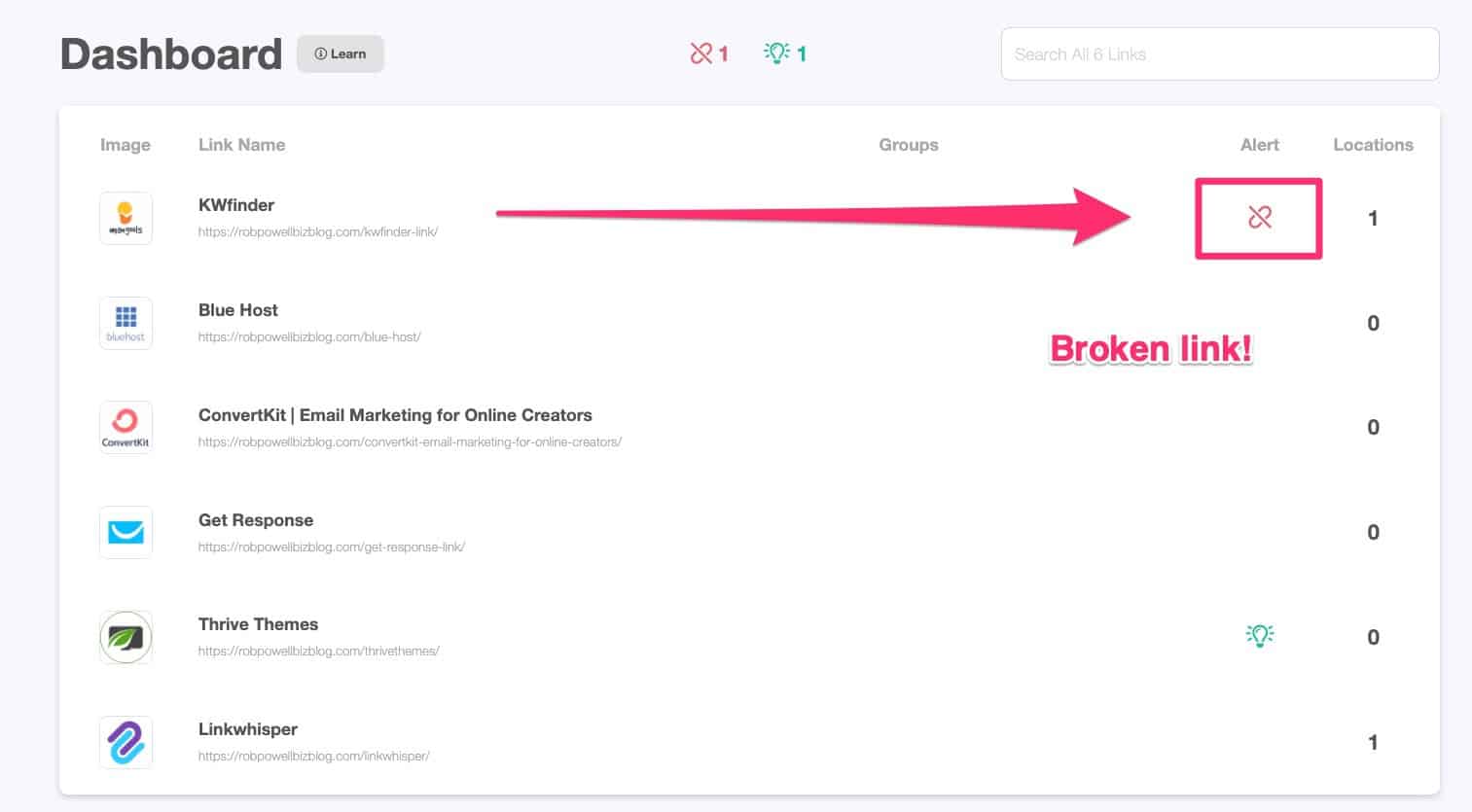 kement-ürün-inceleme-10 broken link reporting in Lasso