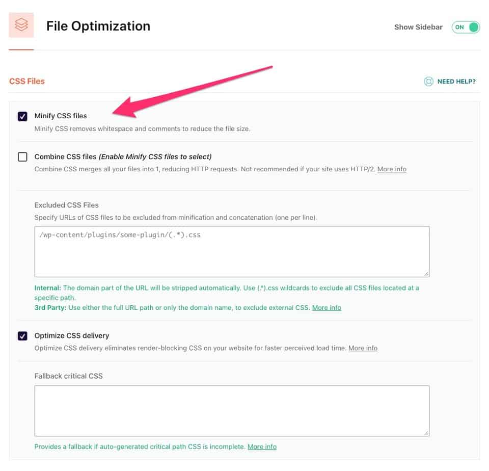 wp_rocket_review_-_03 file optimization in WP Rocket