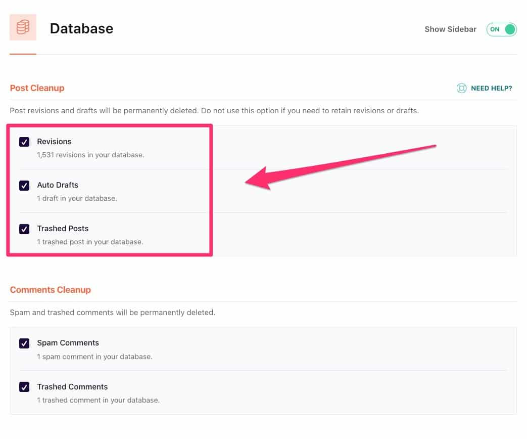 wp_rocket_review_-_06 Database cleanup in WP Rocket