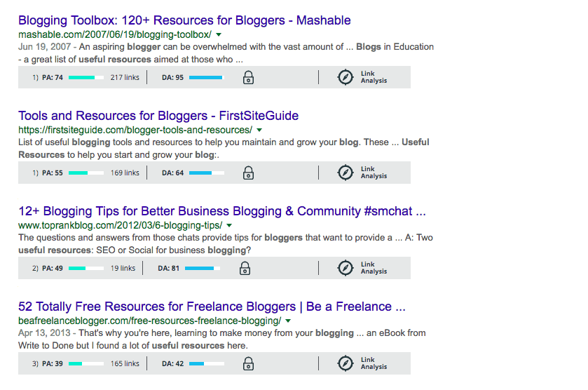 high authority backlinks