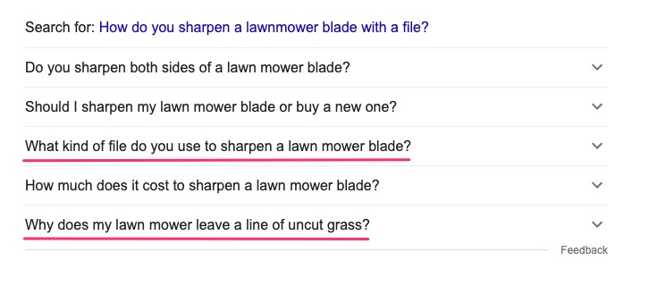 'People Also Ask' boxes