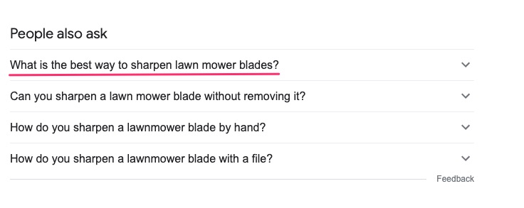 'People Also Ask' boxes