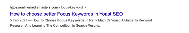 online media masters example