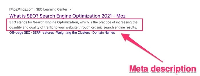 example of a meta description